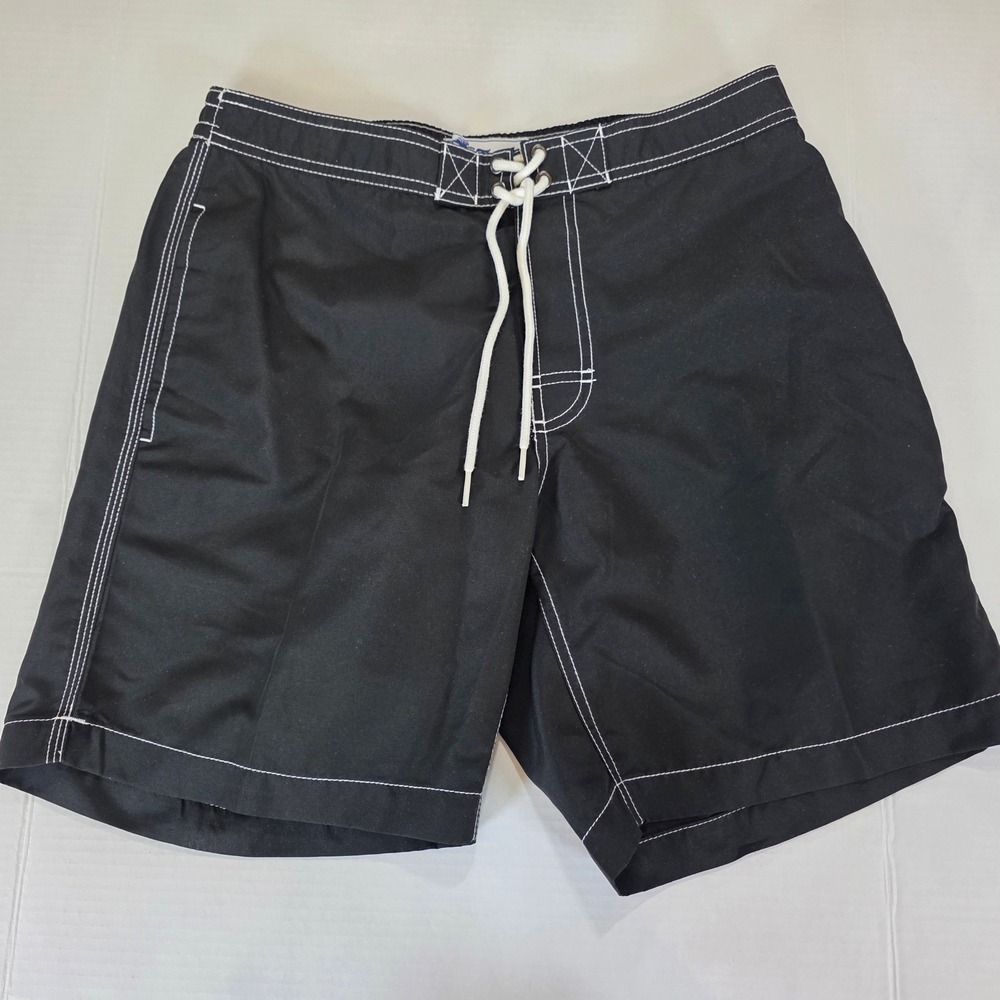 Trunks‎ Surf & Swim Co Board Shorts Mens Medium Black Stitch Swimwear Surf